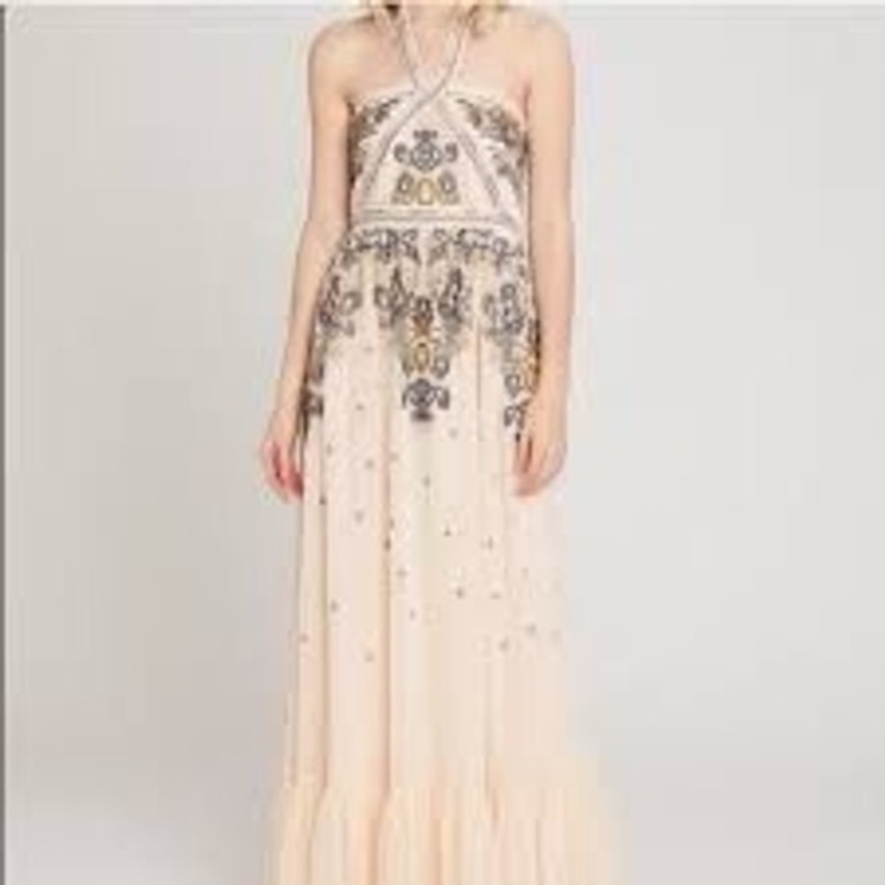 Altar'd State NWT Corabeth cream maxi dress Sz M